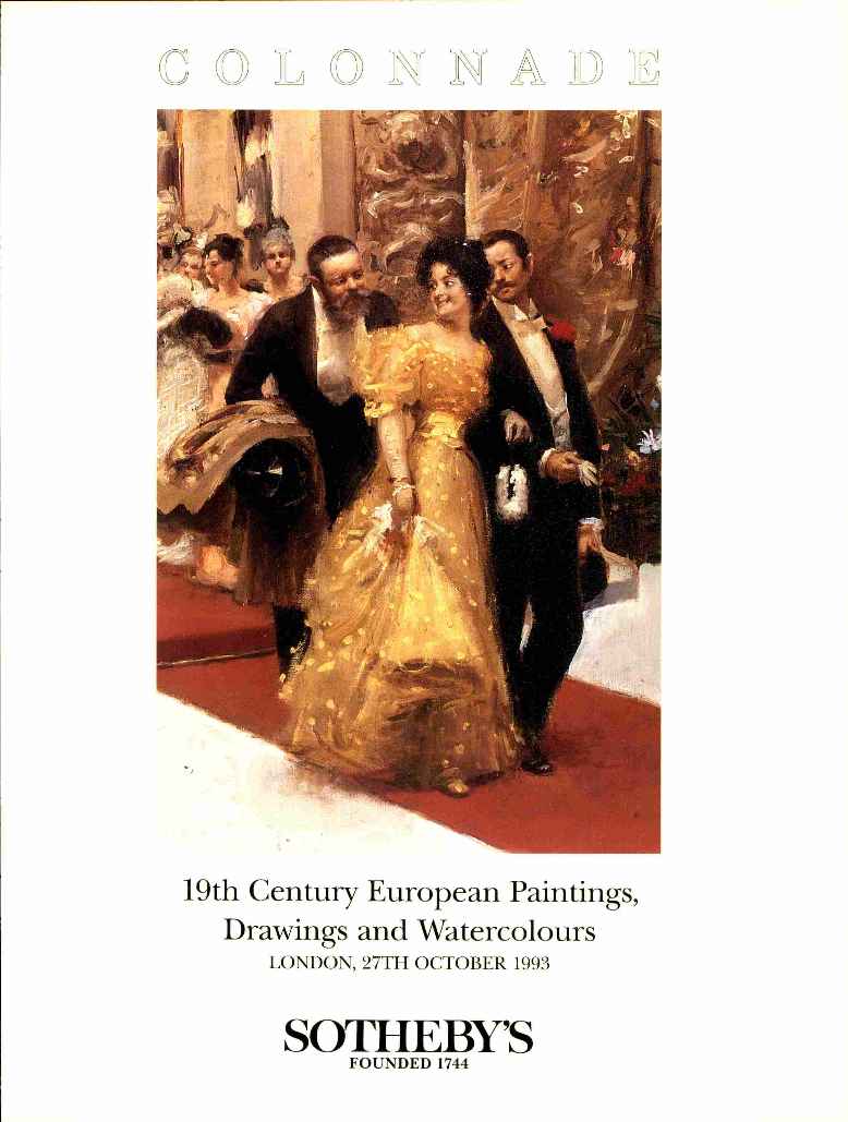 Sothebys October 1993 19th C. European Paintings, Drawings (Digital Only)