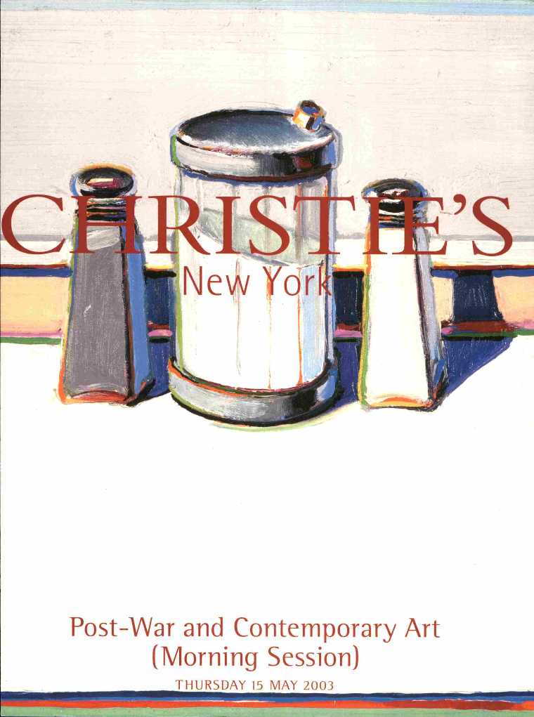 Christie's May 2003 Post - War & Contemporary Art (Morning Session)-Digital Only