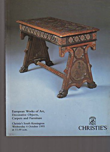 Christies October 1995 European Works of Art, Decorative (Digital Only)