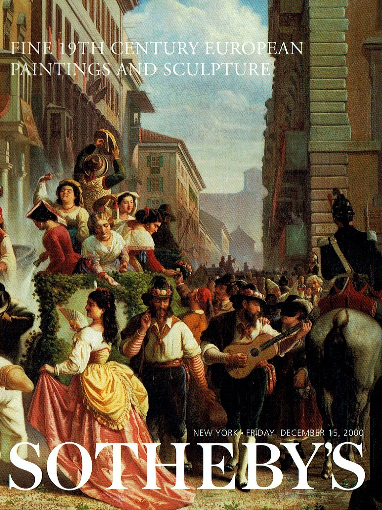 Sothebys December 2000 Fine 19th Century European Paintings and S (Digital Only