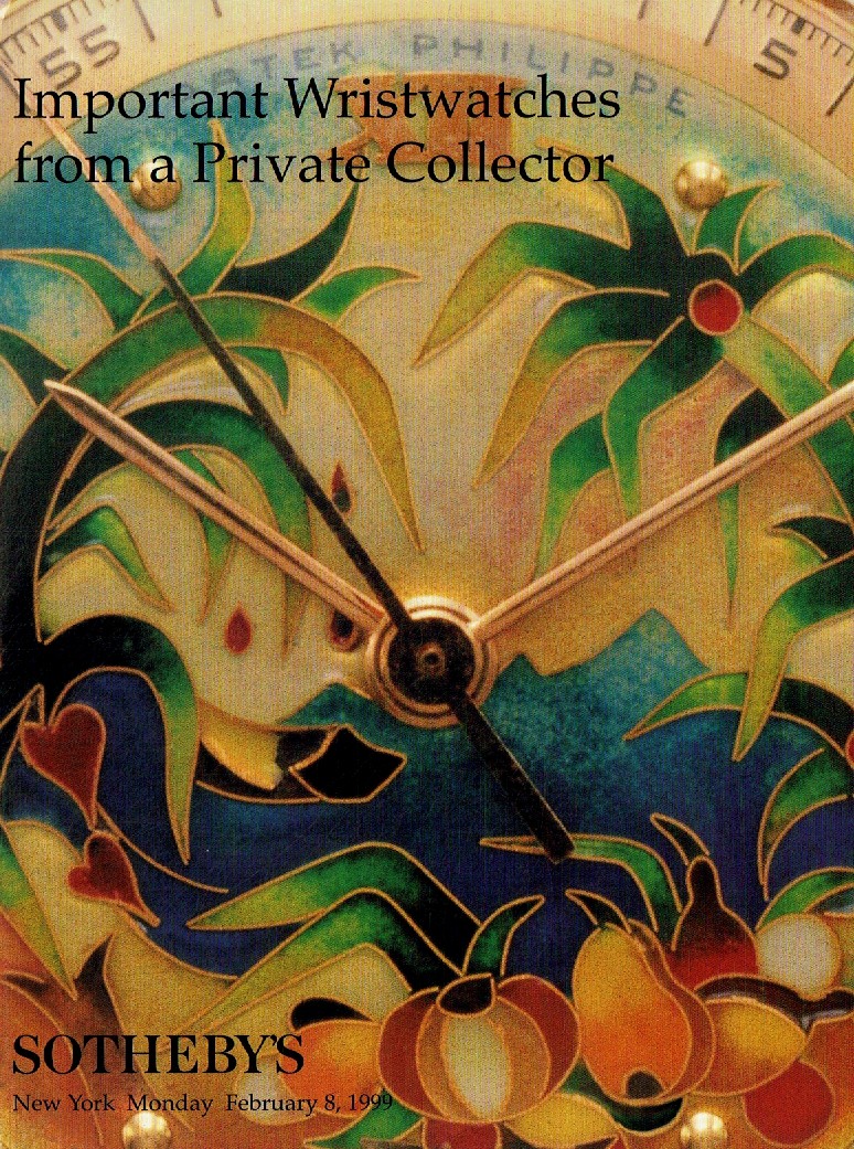 Sothebys February 1999 Important Wristwatches Private Collection (Digital Only)