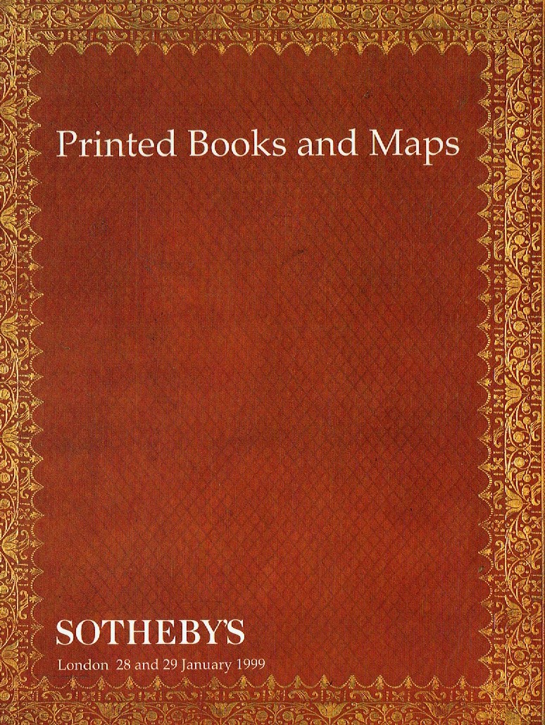 Sothebys & 29th January 1999 Printed Books and Maps (Digital Only)