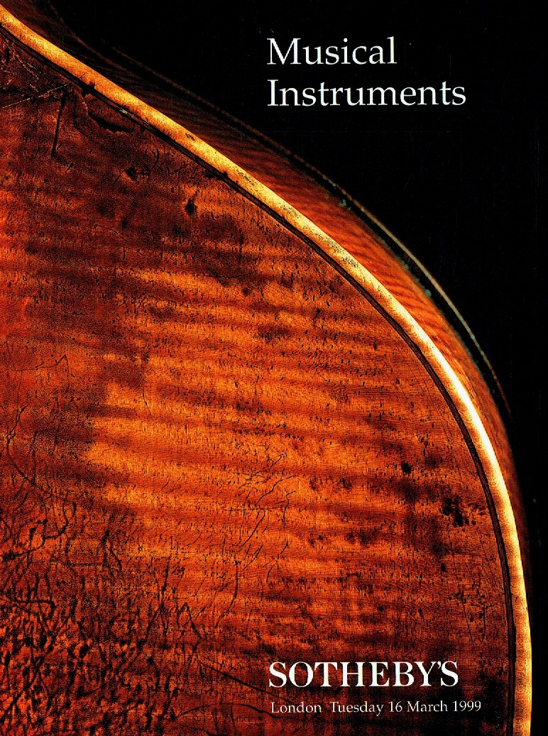 Sothebys March 1999 Musical Instruments (Digital Only)