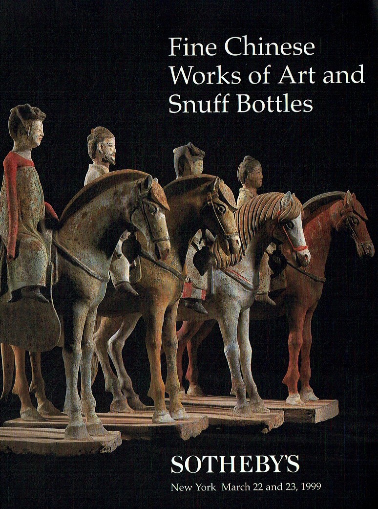 Sothebys & 23rd March 1999 Fine Chinese Works of Art and Snuff bo (Digital Only