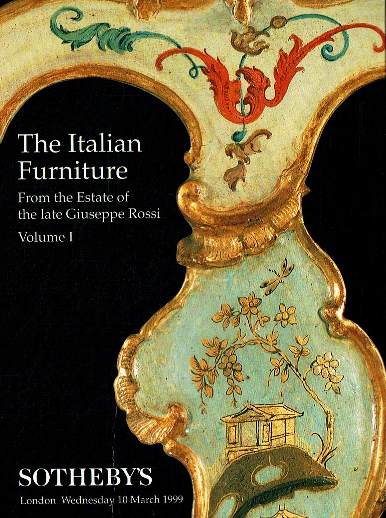 Sothebys March 1999 The Italian Furniture From the Estate of the (Digital Only)