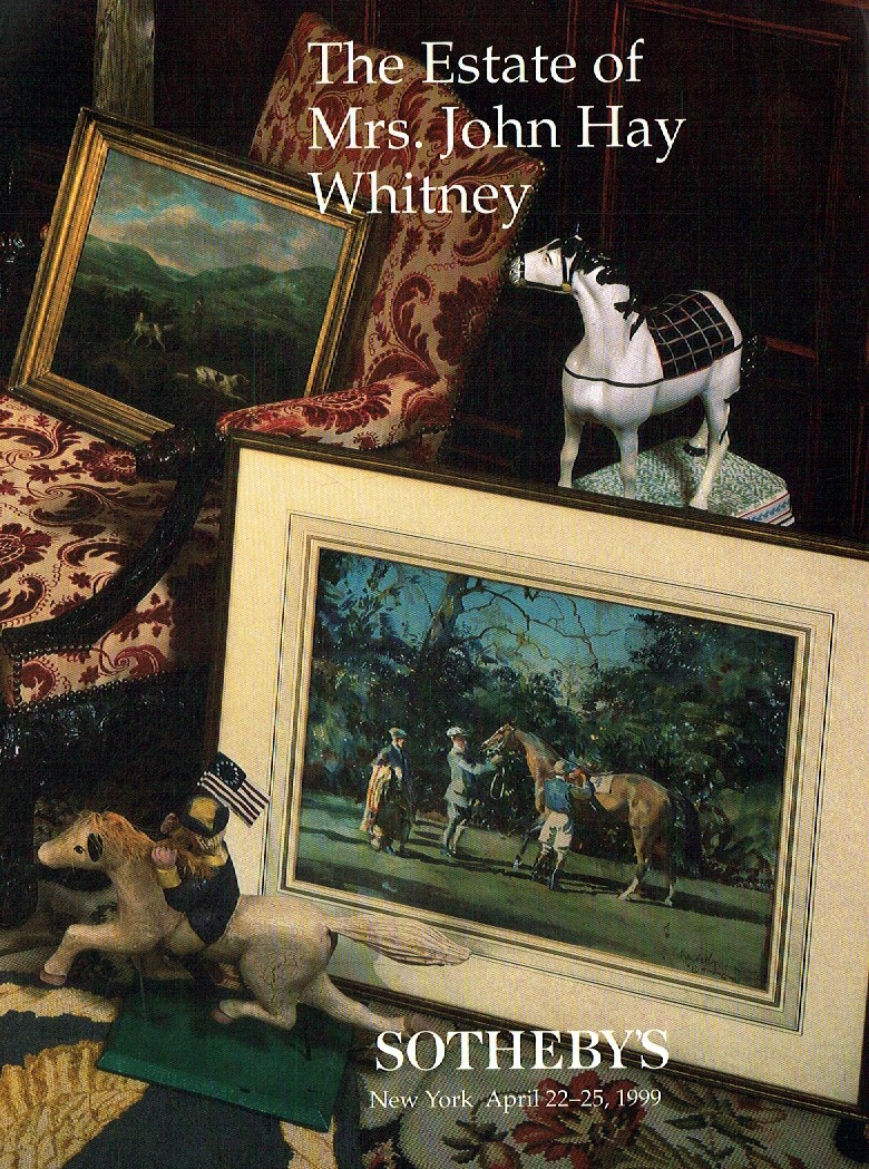 Sothebys - 25th April 1999 The Estate of Mrs. John Hay Whitney (Digital Only)