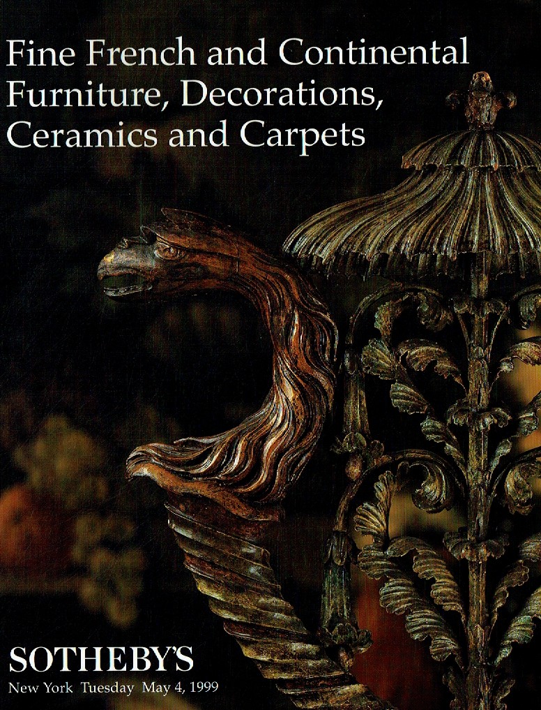 Sothebys May 1999 Fine French and Continental Furniture, Decorati (Digital Only