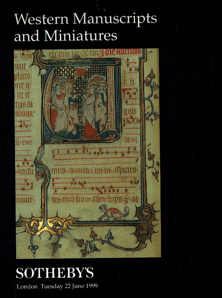 Sothebys June 1999 Western Manuscripts and Miniatures (Digital Only)