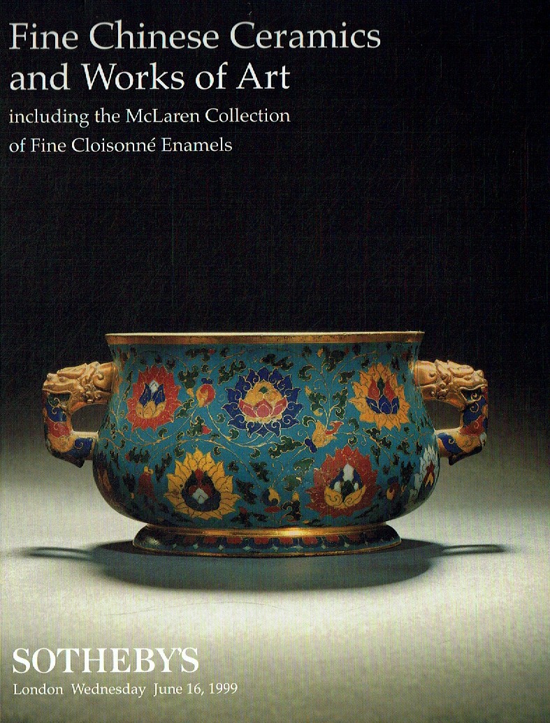 Sothebys June 1999 Fine Chinese Ceramics and Works of Art includi (Digital Only