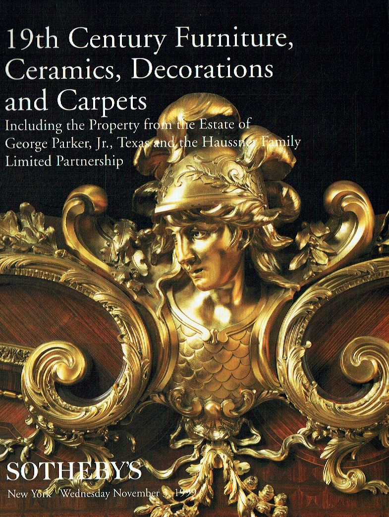 Sothebys November 1999 19th Century Furniture, Ceramics, Decorati (Digital Only