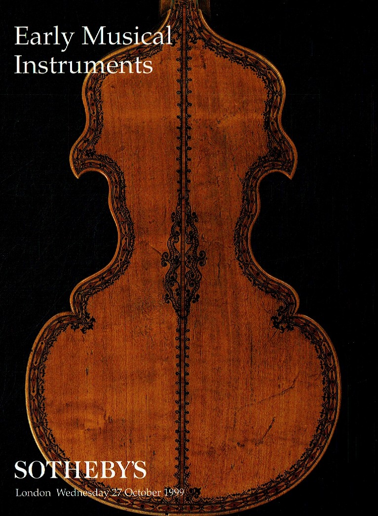 Sothebys October 1999 Early Musical Instruments (Digital Only)