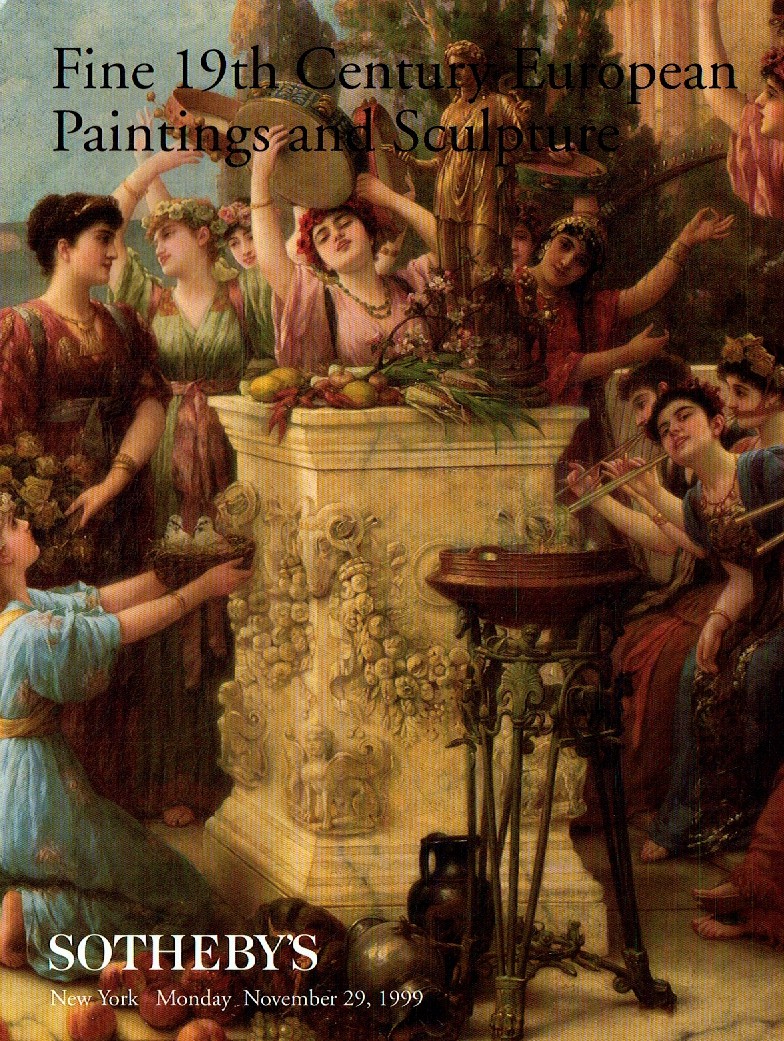 Sothebys November 1999 Fine 19th Century European Paintings and S (Digital Only