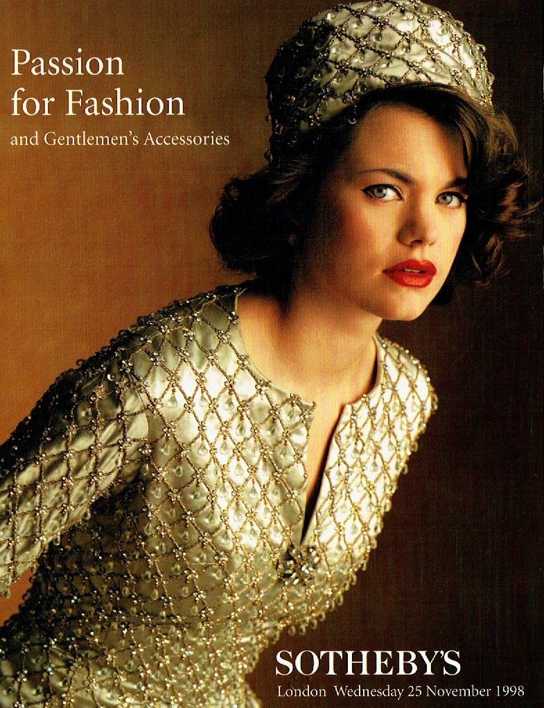 Sothebys November 1998 Passion for Fashion and Gentlemens Accesso (Digital Only