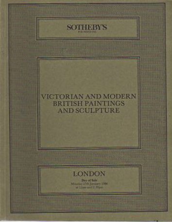 Sothebys January 1986 Victorian & Modern British Paintings and Sc (Digital Only