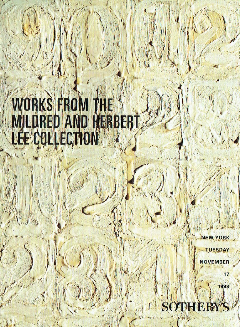 Sothebys November 1998 Works from the Mildred and Herbert Lee Col (Digital Only