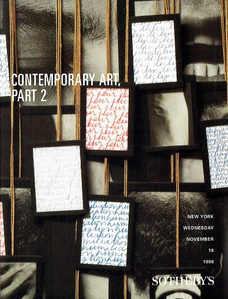 Sothebys November 1998 Contemporary Art Part 2 (Digital Only)