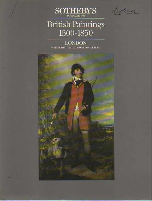 Sothebys March 1986 British Paintings 1500-1850 (Digital Only)