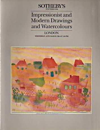 Sothebys March 1986 Impressionist & Modern Drawings and Watercolo (Digital Only