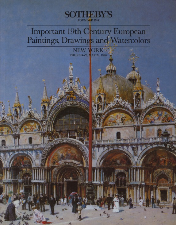 Sothebys May 1986 Important 19th Century European Paintings, Draw (Digital Only