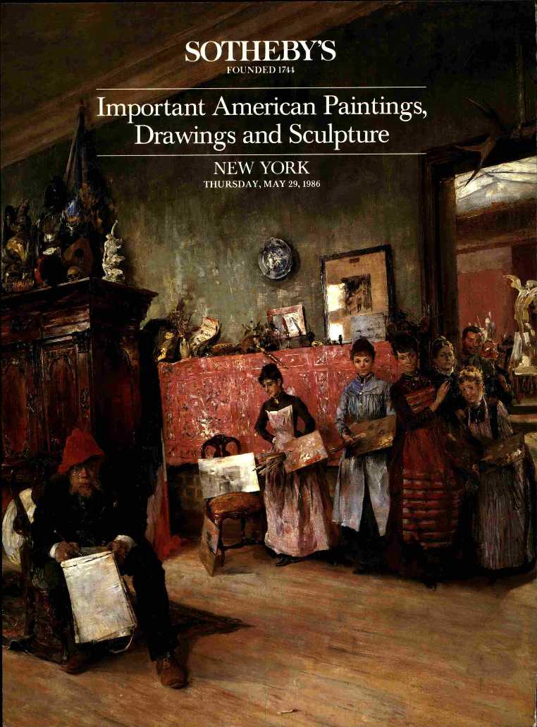 Sothebys May 1986 Important American Paintings, Drawings and Scul (Digital Only