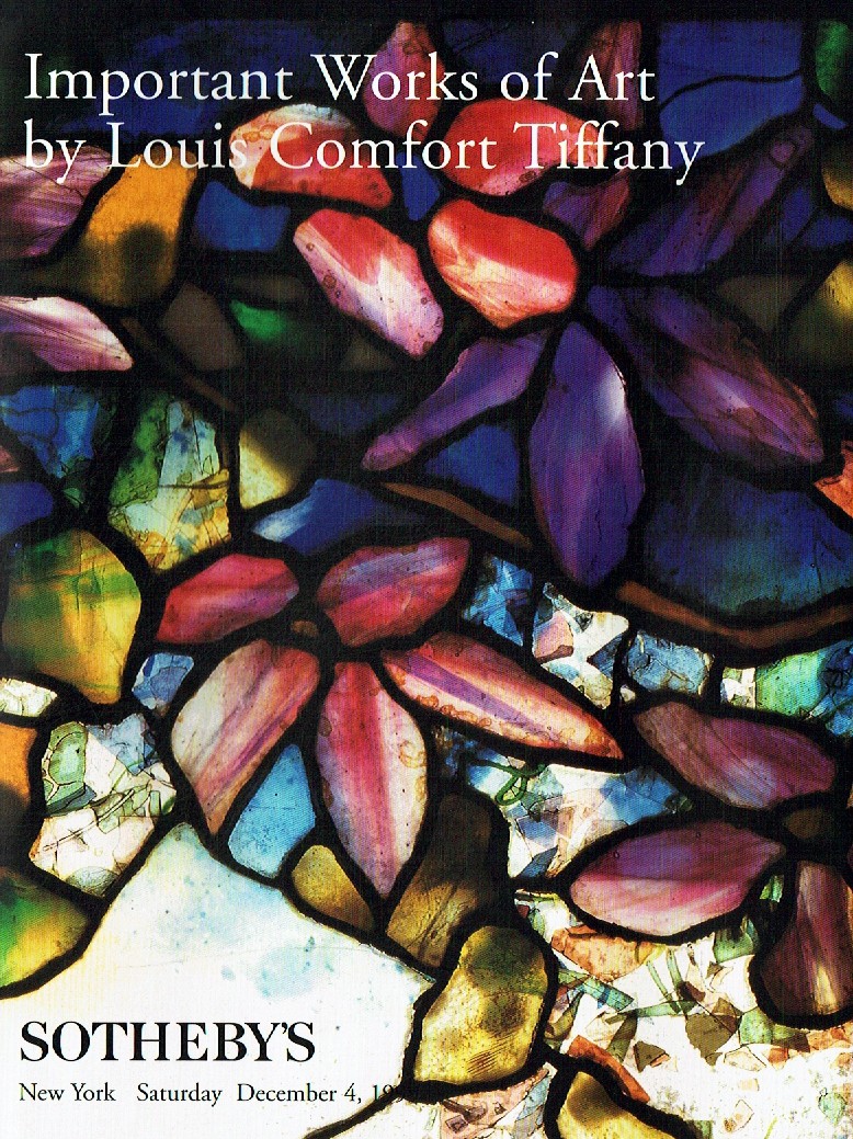 Sothebys December 1999 Important Works by Louis Comfort Tiffany (Digital Only)