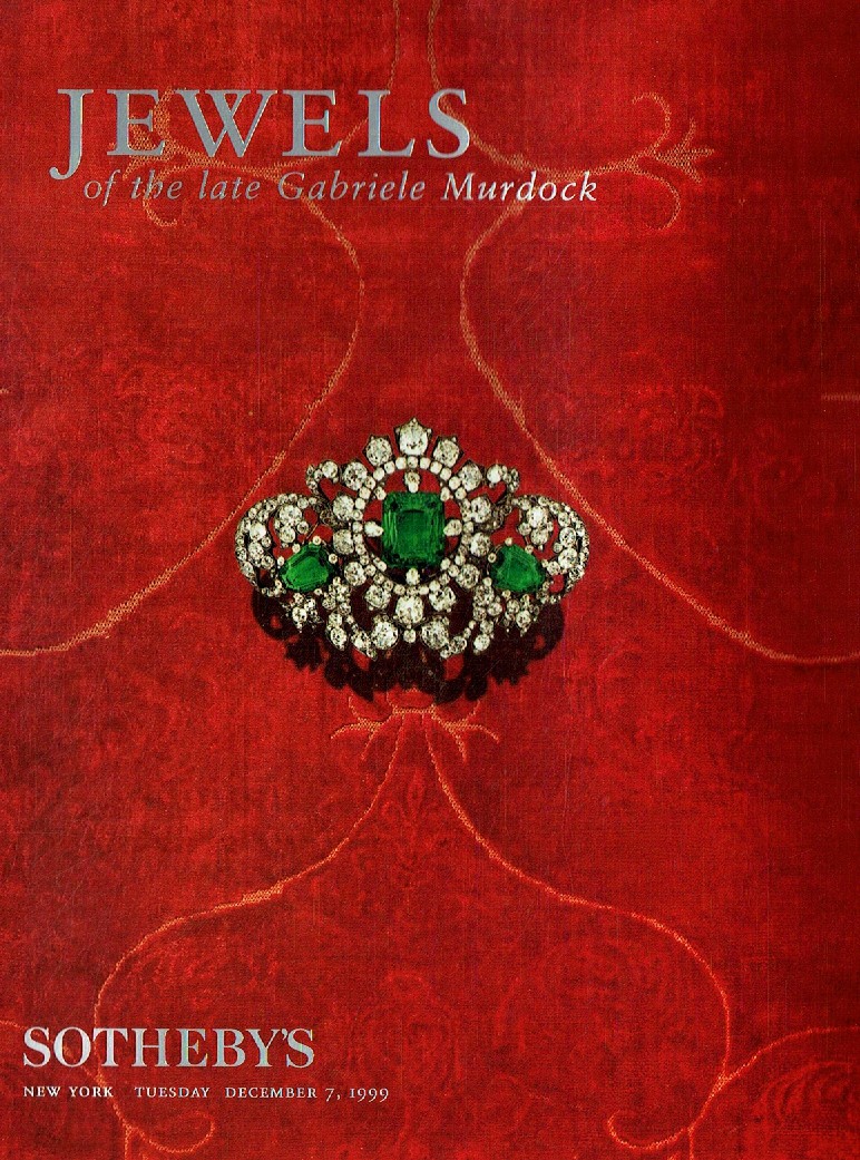 Sothebys December 1999 Jewels of the late Gabriele Murdock (Digital Only)