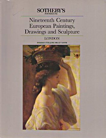 Sothebys June 1986 19th Century European Paintings, Drawings and (Digital Only)