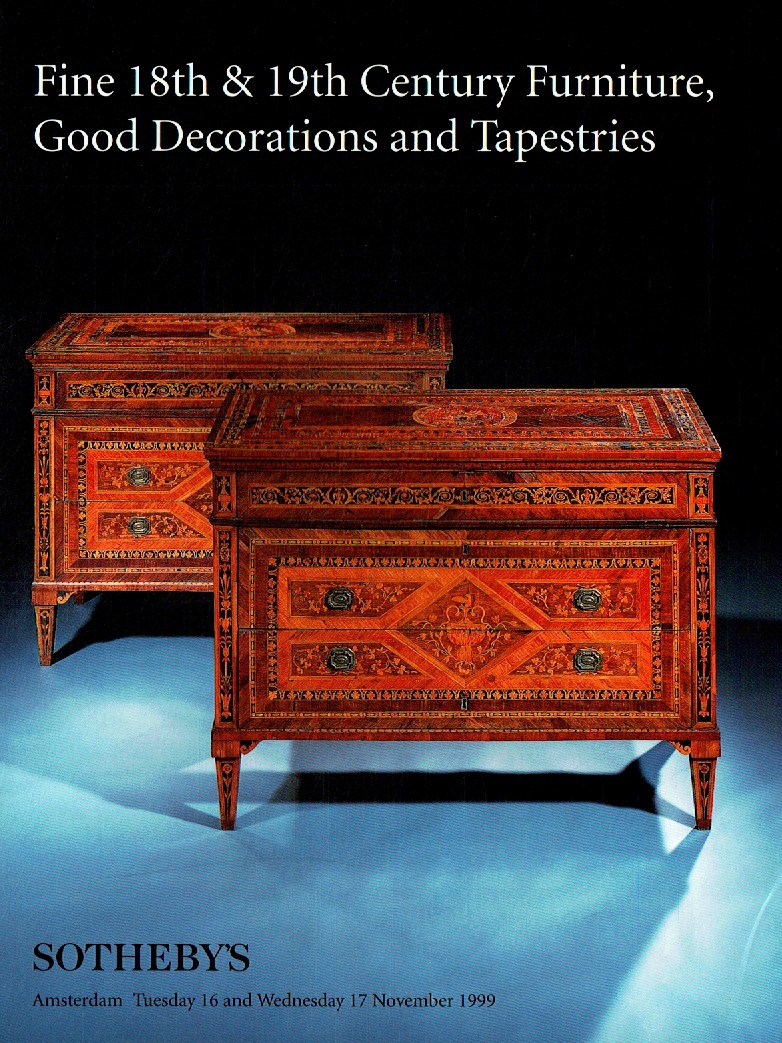 Sothebys & 17th November 1999 18th & 19th Century Furniture & Goo (Digital Only