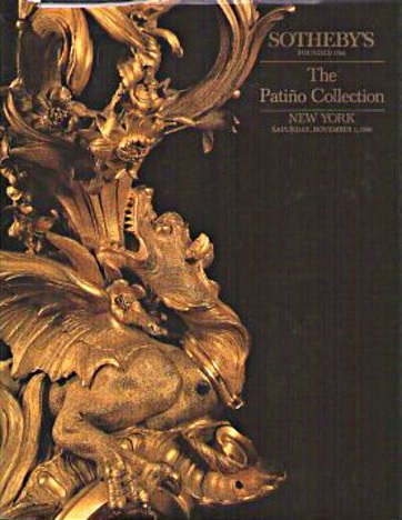 Sothebys November 1986 The Patino Collection including French Fur (Digital Only