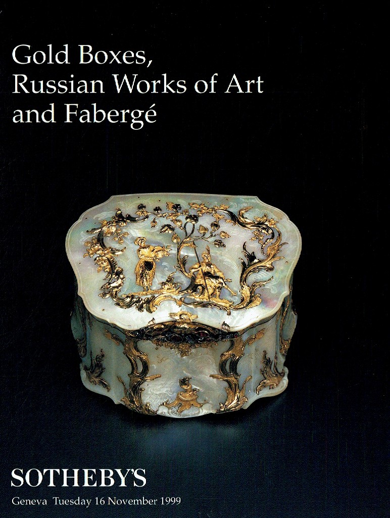 Sothebys November 1999 Gold Boxes, Russian Works of Art and Faber (Digital Only