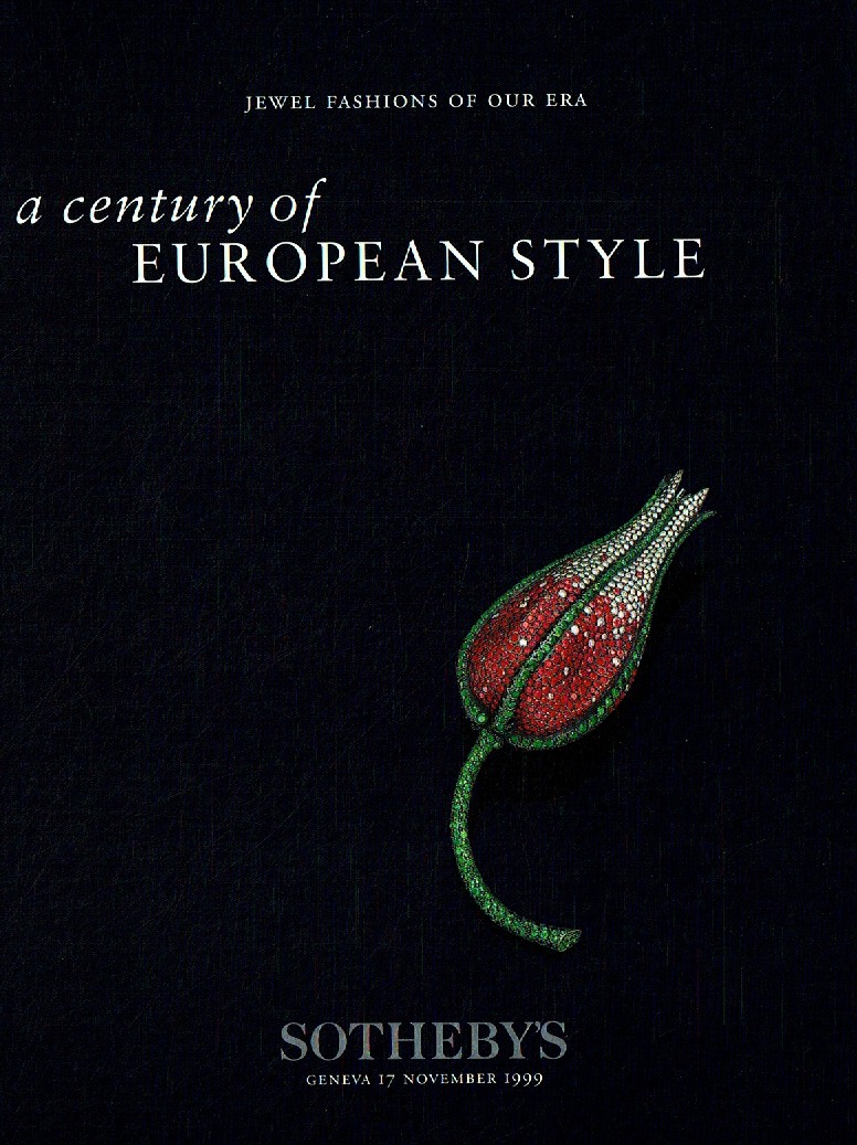 Sothebys November 1999 Jewels - A Century of European Style (Digital Only)