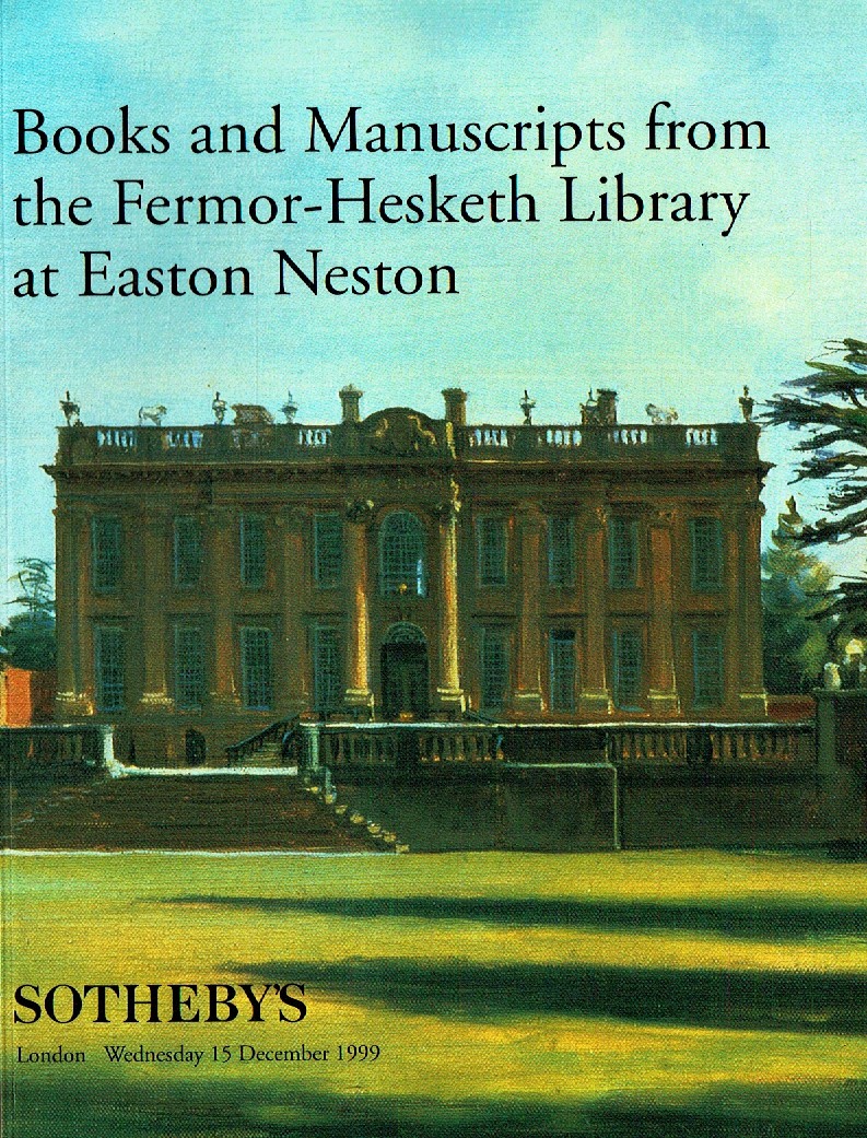 Sothebys December 1999 Books & manuscripts from the Fermor - Hesk (Digital Only