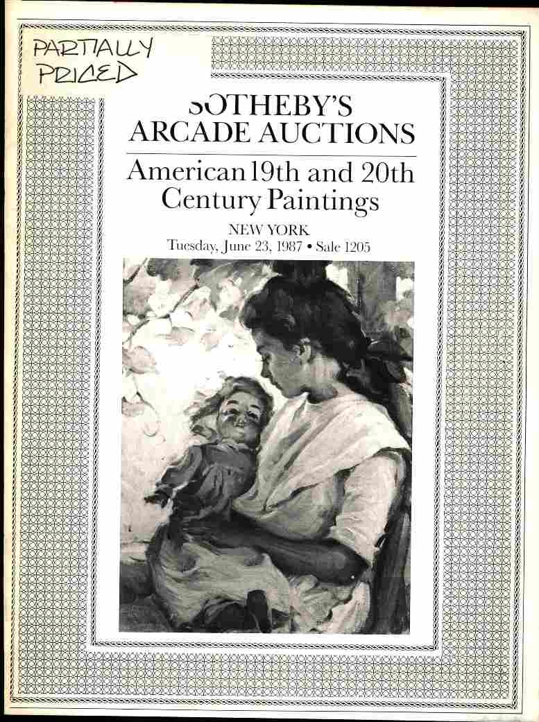 Sothebys June 1987 American 19th & 20th Century Paintings (Digital Only)