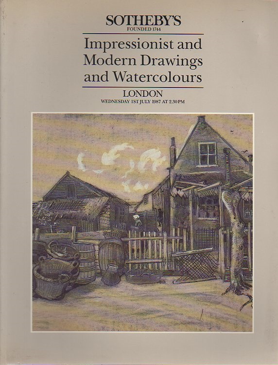 Sothebys July 1987 Impressionist & Modern Drawings and Watercolou (Digital Only