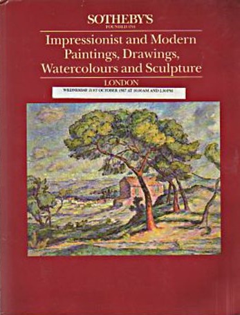 Sothebys October 1987 Impressionist & Modern Paintings, Drawings, (Digital Only