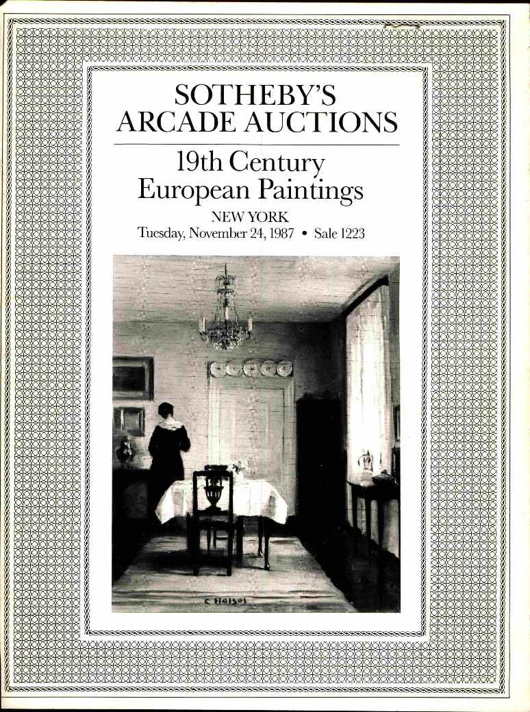 Sothebys November 1987 19th Century European Paintings (Digital Only)