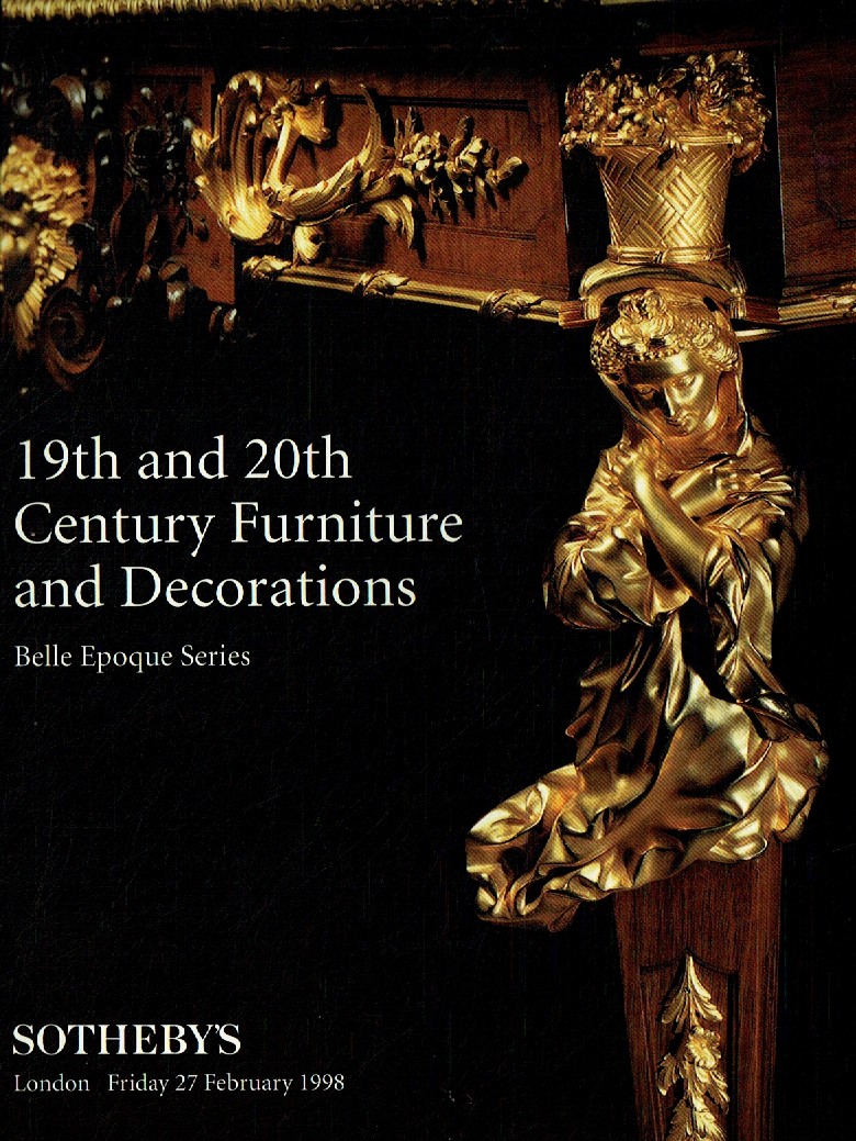 Sothebys February 1998 19th and 20th Century Furniture &Deco (Digital Only)