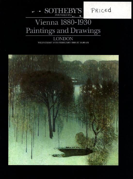 Sothebys February 1988 Vienna 1880 - 1930 Paintings & Drawings (Digital Only)