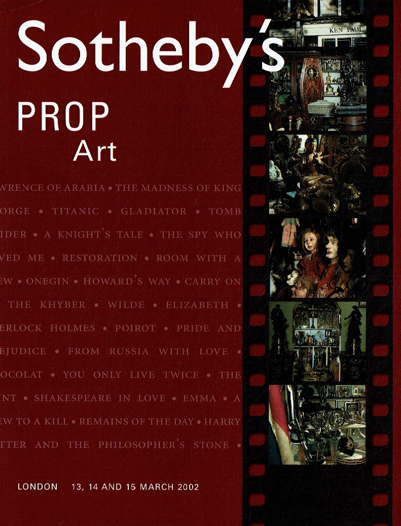 Sothebys 14th & 15th March 2002 Prop Art. The Ken Paul Collection (Digital Only