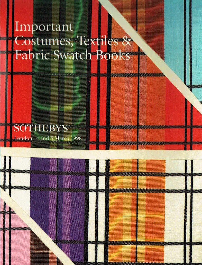 Sothebys & 5th March 1998 Important Costumes, Textiles & Fabric S (Digital Only