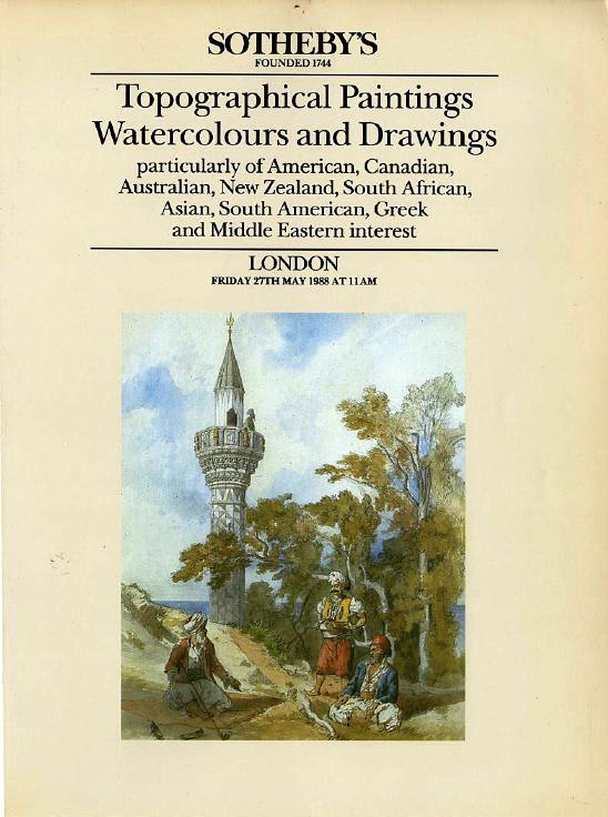 Sothebys May 1988 Topographical Paintings, Drawings & Watercolour (Digital Only