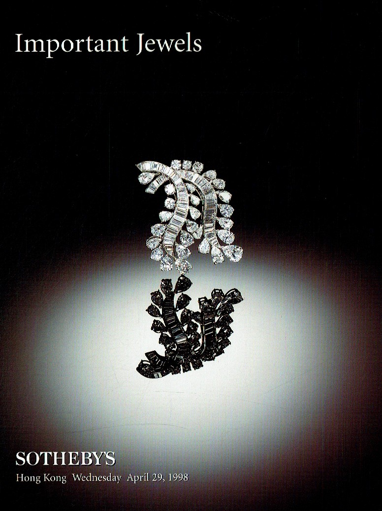 Sothebys March 1998 Important Jewels (Digital Only)