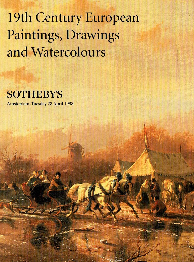 Sothebys April 1998 19th Century European Paintings, Drawings and (Digital Only