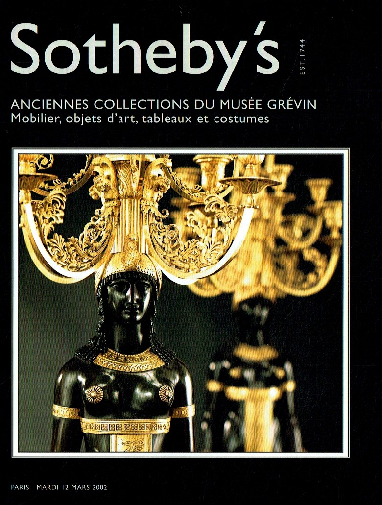 Sothebys March 2002 Former Collections of the Grevin Museum Furni (Digital Only