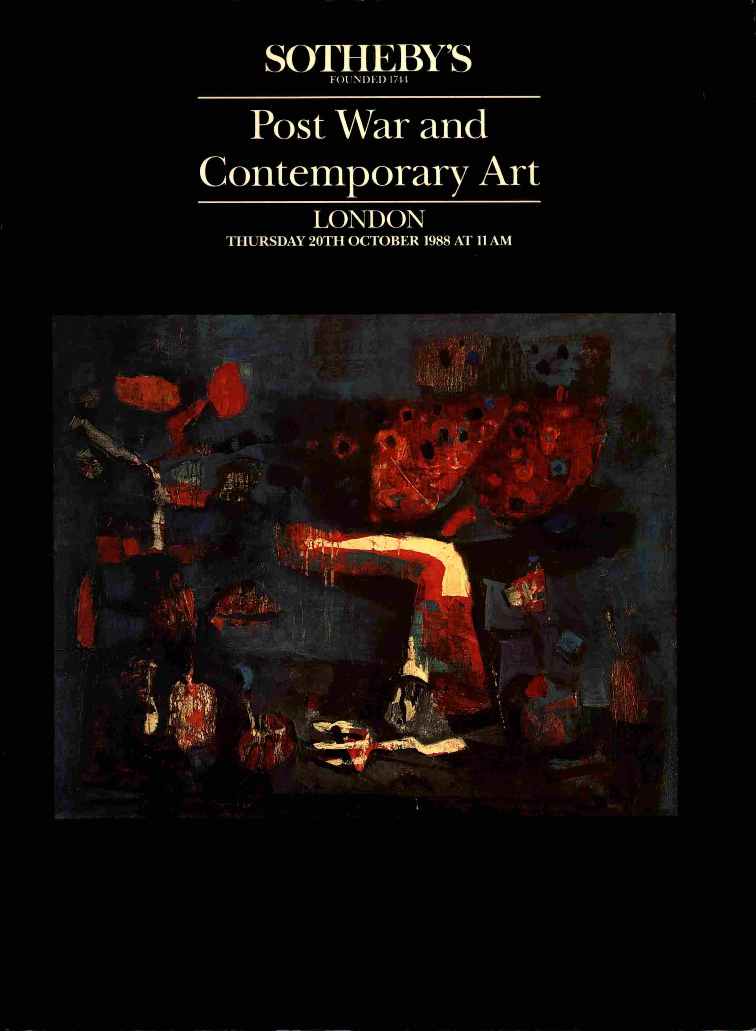 Sothebys October 1988 Post-War & Contemporary Art (Digital Only)