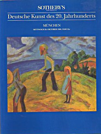 Sothebys October 1988 20th Century German Paintings (Digital Only)