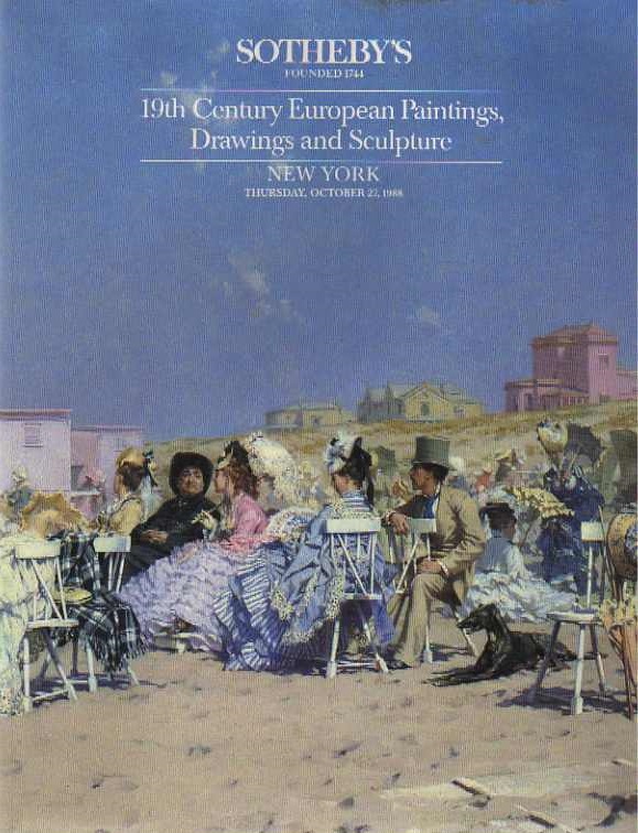 Sothebys October 1988 19th Century European Paintings, Drawings & (Digital Only