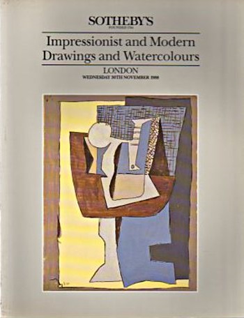 Sothebys November 1988 Impressionist & Modern Drawings and Waterc (Digital Only