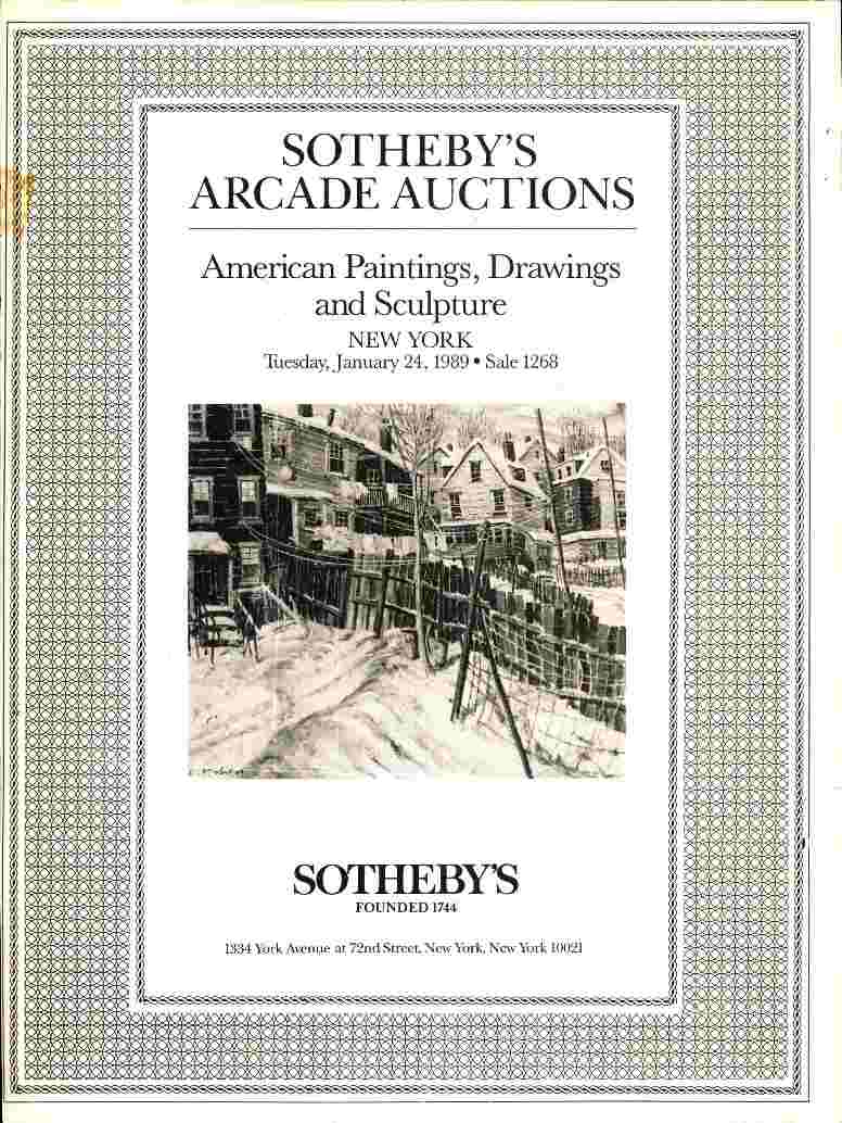 Sothebys January 1989 American Paintings, Drawings & Sculpture (Digital Only)