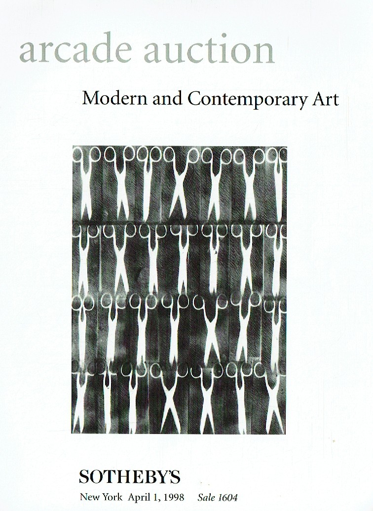 Sothebys April 1998 Arcade Auction Modern and Contemporary Art (Digital Only)